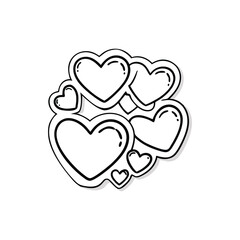 valentine day love, heart, valentine, cartoon, illustration, day, vector, romance, red, couple, funny, hearts, fun, holiday