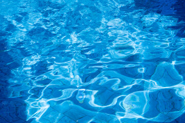 surface of water, blue wave background