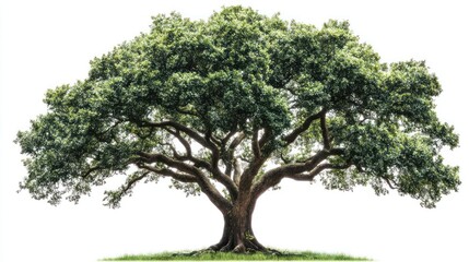 Majestic oak tree, nature, outdoors, white background, nature photography, website design