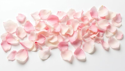 Fototapeta premium Aesthetic Arrangement of Soft Pink Cherry Blossom Petals