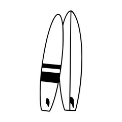 vector illustration of a surfboard