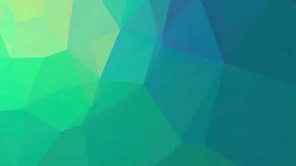 Fototapeta premium Abstract Green and Teal Geometric Polygonal Background Image for Design Projects