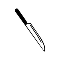 kitchen knife isolated on white background