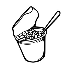 bowl of soup clipart vector
