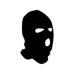 full face ski mask icon vector