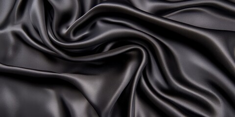 Obraz premium Dark Draped Silk Fabric Texture