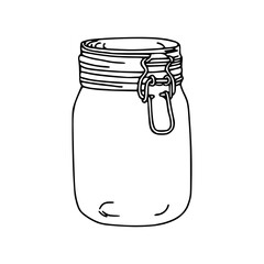 vintage mason jar illustration