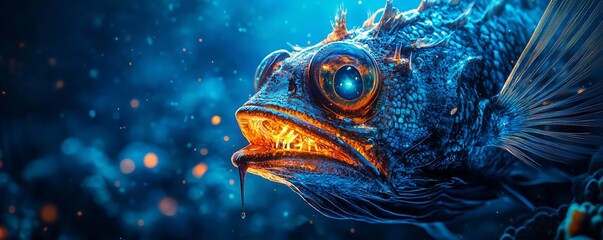 Colorful Underwater Scene with Vibrant Fish Close-Up