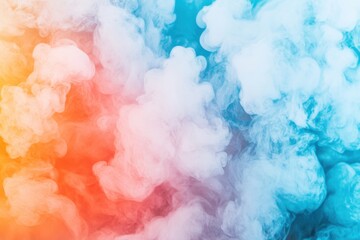 Abstract colorful smoke swirls background.