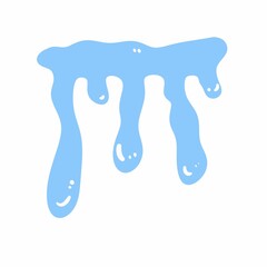 water drops on white background