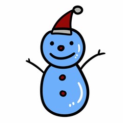 snowman icon isolated on white background for your web and mobile app design, snowman logo concept