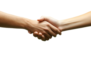 A close-up of two people shaking hands, symbolizing partnership and agreement. Perfect for illustrating concepts of teamwork and collaboration.