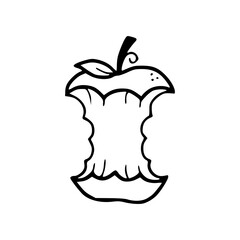 apple core icon vector