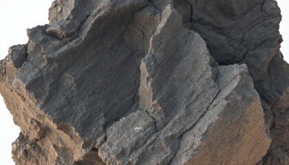 Fototapeta premium Close-up View of a Jagged Rock with Distinctive Rough Textures