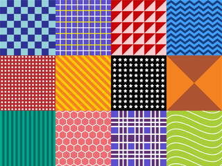12 basic pattern vector design