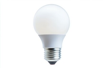 Led light bulb isolated on white background. AI image