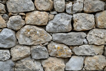 Dark stone wall texture with natural patterns. AI image
