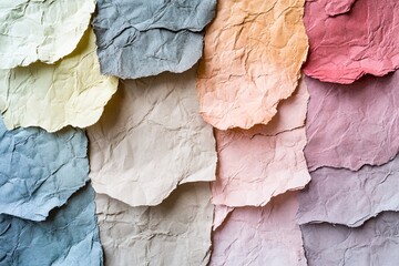 Colorful Textured Sheets Of Handmade Paper