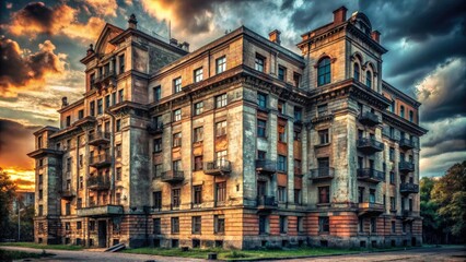 Explore Moscow's decaying Stalinskaya Visotka: vintage interiors, Soviet grandeur, and breathtaking skyline views.