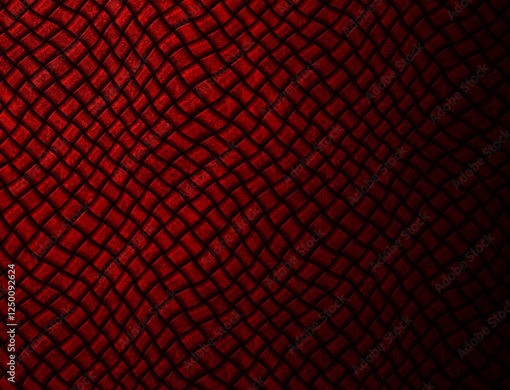 Aufkleber abstract red background with lines and waves