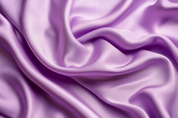 Obraz premium Flowing purple silk fabric, soft texture and lighting. AI generated