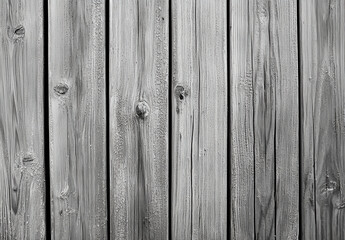 Naklejka premium Wooden background, gray color, horizontal wooden planks, texture, banner. 