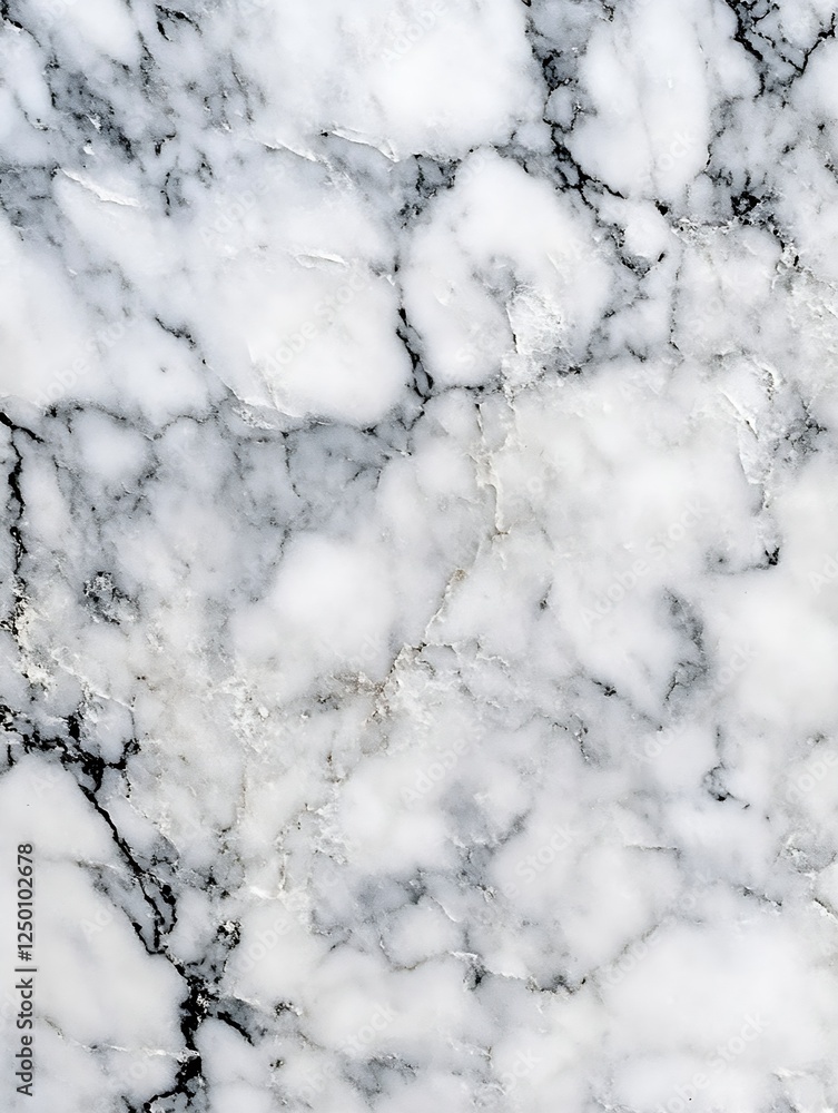 Leinwandbilder elegant marble surface with unique veins and patterns in black and white : generative ai