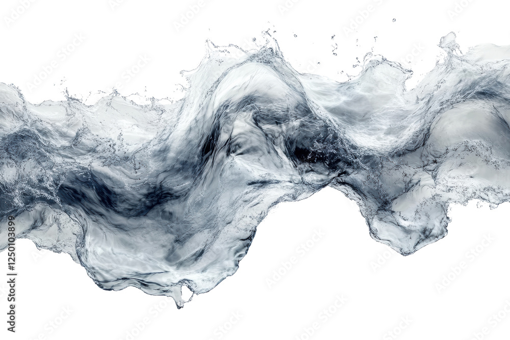 Aufkleber a stunning abstract representation of flowing water, showcasing dynamic movement and the beauty of n