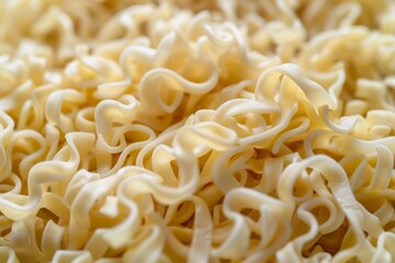 Image of Yellow chinese instant noodles for ramen. Professional photo for food blog