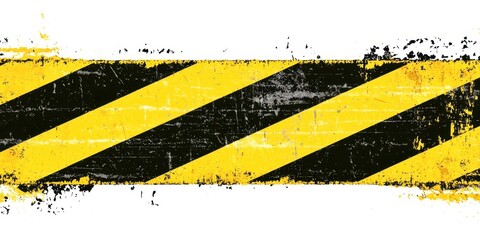 Yellow and black striped sign