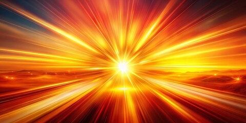 Obraz premium Abstract Orange Red Yellow Sunburst Background - Long Exposure Light Flare