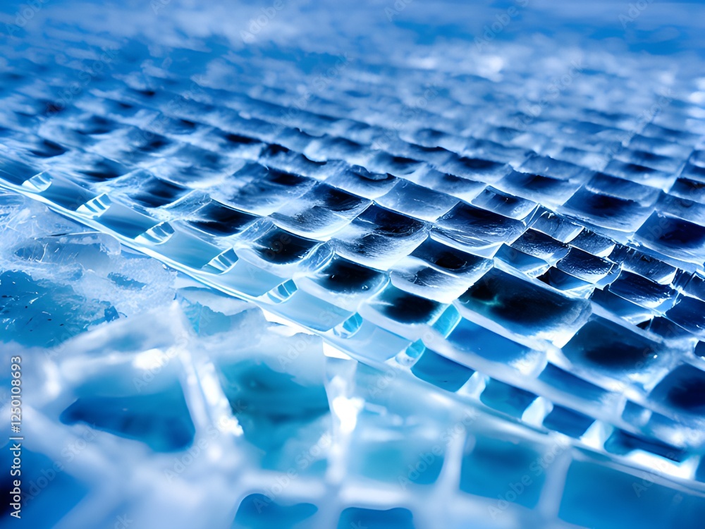 Poster background abstract ice cubes texture