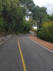 close up road in the mountains