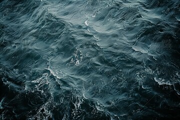 Obraz premium Waves of water of the river and the sea. Detailed photo textured background