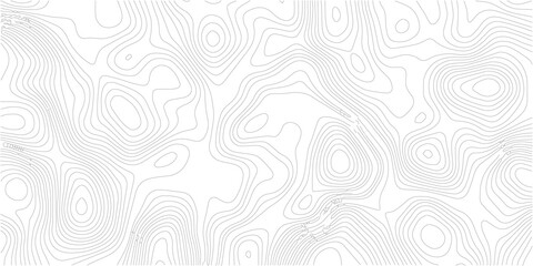 Topography wave line grid map. white wave line geography landscape Topo contour map on white background. abstract topographic wave line black, white line map texture. 
