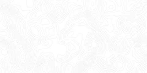 Topography wave line grid map. white wave line geography landscape Topo contour map on white background. abstract topographic wave line black, white line map texture. 