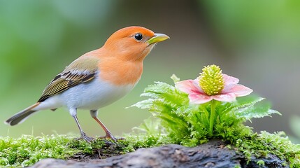 Fototapeta premium Nature's bird serenity