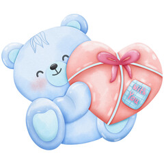 teddy bear with heart