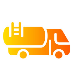 Naklejka premium oil tanker Gradient icon