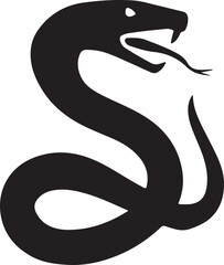 Naklejka premium Snake Silhouette Vector Illustration 