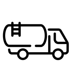 oil tanker Line Icon