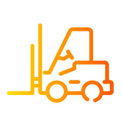forklift Line Gradient Icon