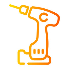 drill Line Gradient Icon