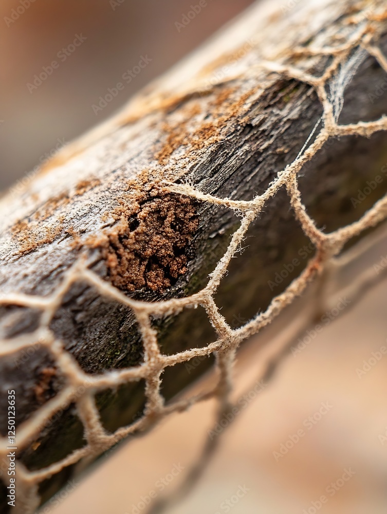 Poster Natural Wood Texture with Unique Pattern and Soil Composition Found in Nature : Generative AI