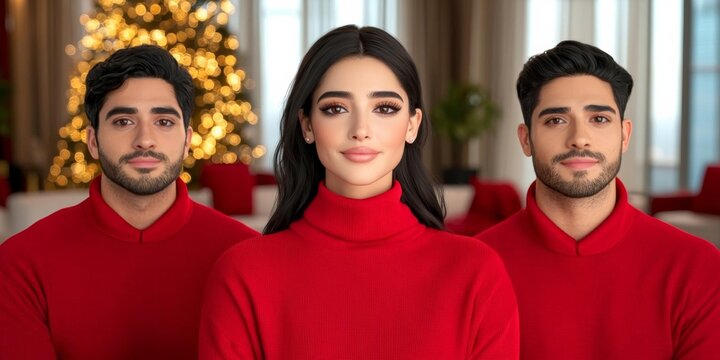 minimal photostock of a  Black Friday banner with attractive model