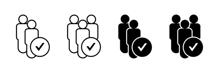 Obraz premium Collection of membership or leadership icons. Modern design isolated on white background