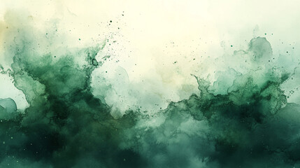 Obraz premium Abstract Green Watercolor Background Texture Design Elegant Subtle Shades Nature Inspired Artistic 