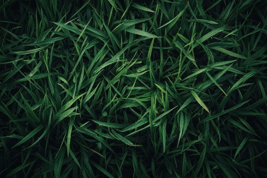 Lush green grass texture, close-up view.