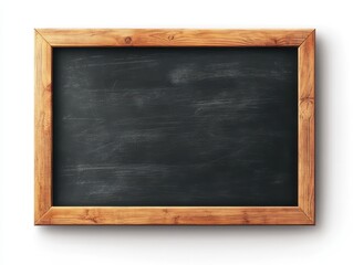 Rustic Wooden Framed Blackboard; Blank Menu Sign.