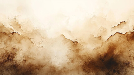 Abstract Brown Watercolor Landscape Painting Artistic Design Background Texture dark image style    